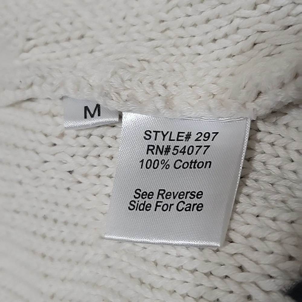Cabi 297 M Cream "Socialite" Knit Open Front Cardigan Sweater jacket - Picture 9 of 14